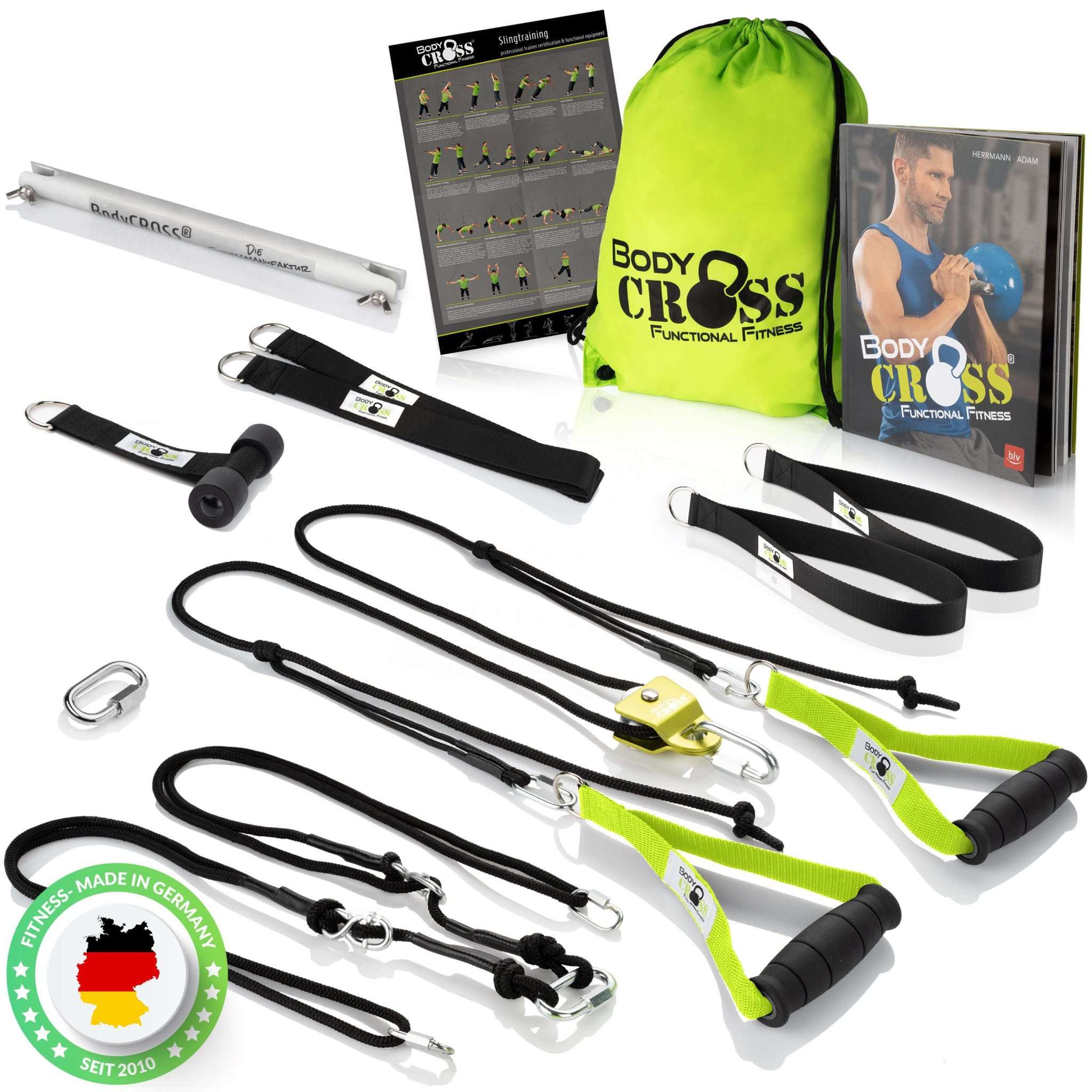 Slingtrainer Set BodyCROSS® Trainingsbuch | 